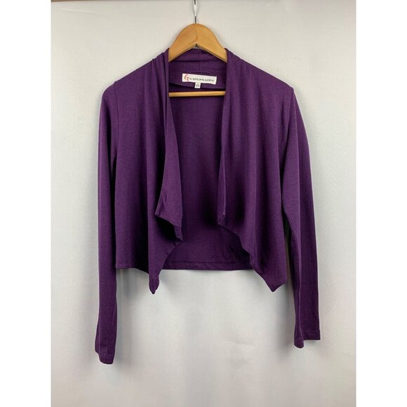 G By Giuliana Rancic Purple Open-Front Cardigan XS - Picture 1 of 4